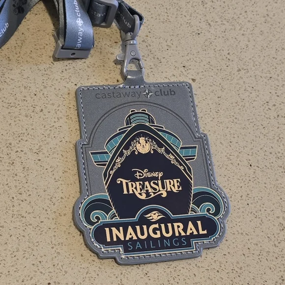 Disney Treasure Inaugural Sailings Merch -Tote Bag Lanyards Towel Holders